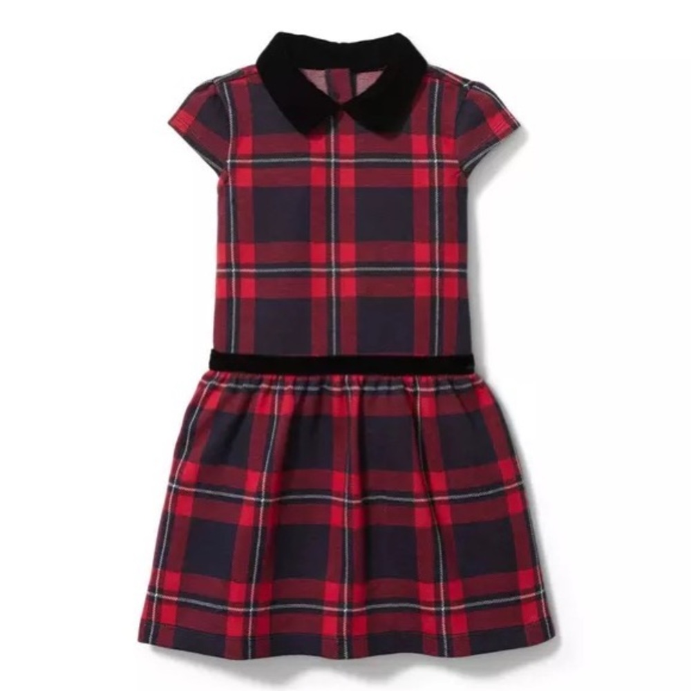 Janie & Jack Plaid Jacquard Dress 2T